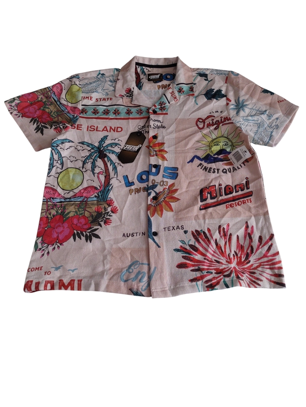Fresh Prints Of Bel-air Mens XL Hawaiian Shirt